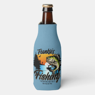 Personalized Fishing Tournament Fish Angler Trout Bottle Cooler