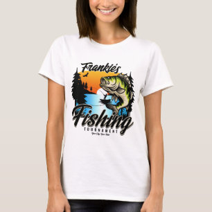Personalized Fishing Tournament Fish Angler Trout  T-Shirt