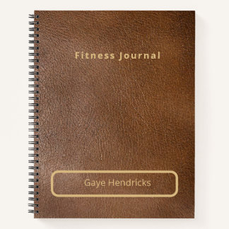 Personalized Fitness Journal Spiral Notebook