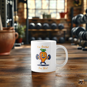 Personalized Fitness Mug - Motivational Vegetable