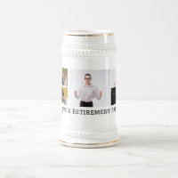 Personalized Five Photo Custom Text Retirement