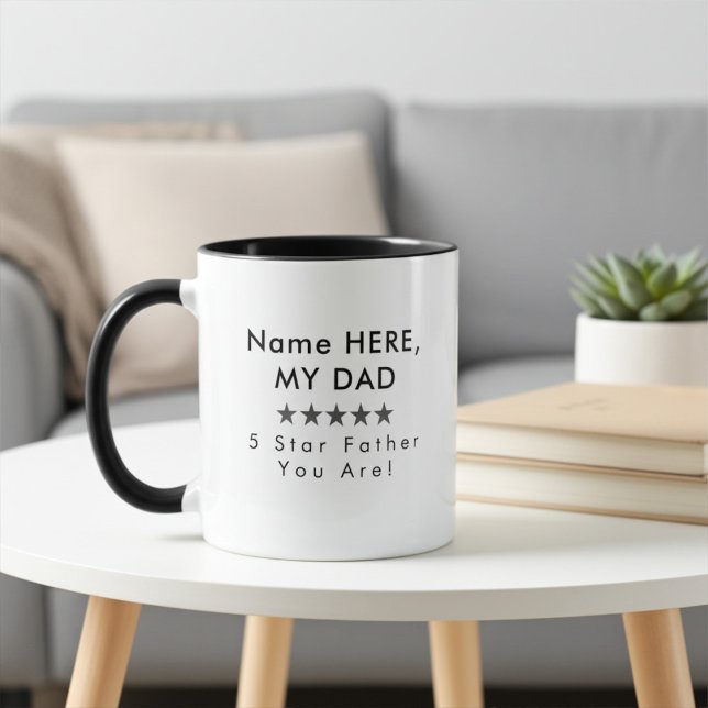 Personalized Five Star Rating Coffee Mug (Creator Uploaded)