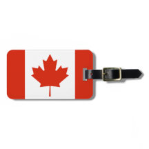 Personalized Flag Of Canada Luggage Tag
