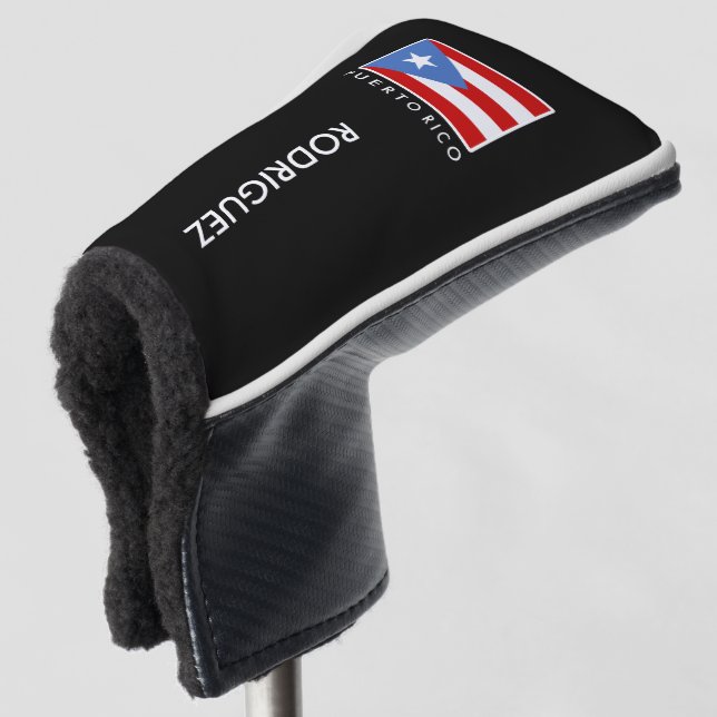 Personalized, Flag of Puerto Rico Golf Head Cover (3/4 Front)