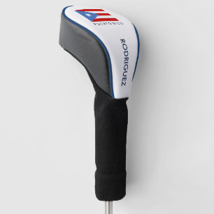Personalized, Flag of Puerto Rico Golf Head Cover