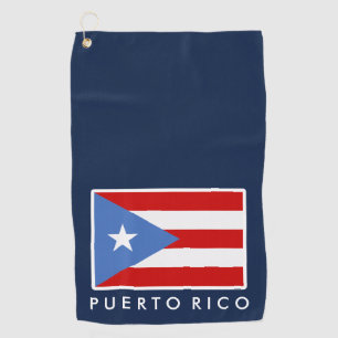 Personalized, Flag of Puerto Rico Golf Towel