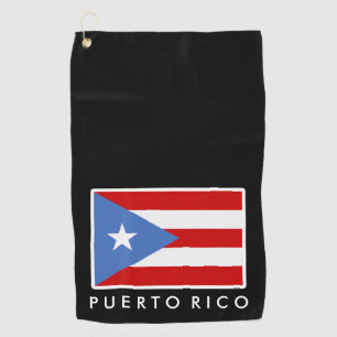 Personalized, Flag of Puerto Rico Golf Towel