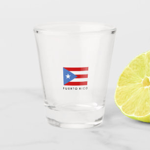 Personalized, Flag of Puerto Rico Shot Glass