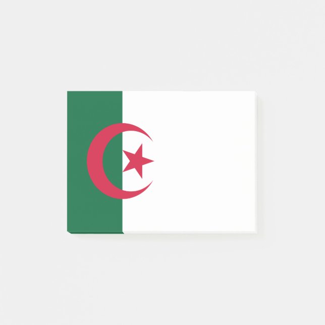 Personalized Flag of Star and Crescent Moon Post-it Notes (Front)