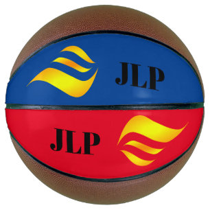 Personalized Flames Basketball