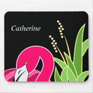 Personalized Flamingo Design Mouse Pad