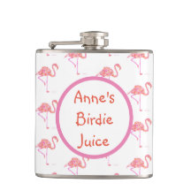 Personalized Flamingo Golf Flask