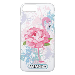 Personalized   Flamingo Monogram Case-Mate iPhone Case