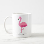 Personalized Flamingo Mug Flamingo Coffee Mug<br><div class="desc">Personalized Flamingo Mug Mug Custom name Mug Flamingo Cup Birthday gift Christmas Gift
You Can Customize By Adding Your Name!</div>