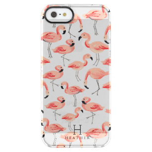 Personalized   Flamingo Party Clear iPhone SE/5/5s Case