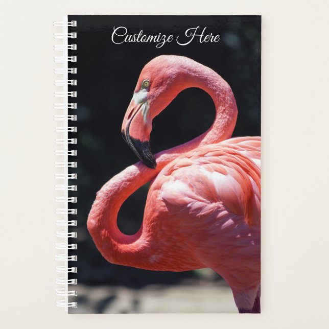 Personalized Flamingo Weekly/Monthly Planner (Front)