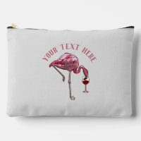 Personalized Flamingo Wine Drinker Novelty
