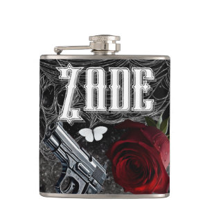 Personalized Flask Haunting Adeline Zade Meadows Z