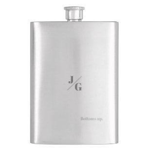 Personalized Flask - Initials & Bottoms Up!