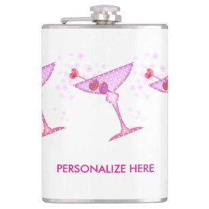 PERSONALIZED FLASK - PINK MARTINI