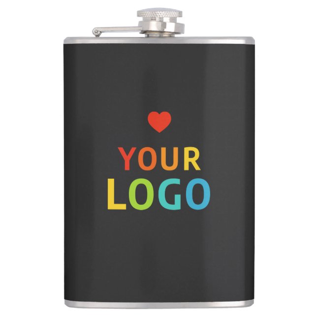 Personalized  Flasks with your Business Logo (Front)