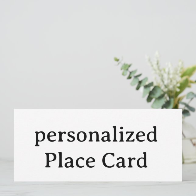 personalized Flat Card 4" x 9.25" (Standing Front)