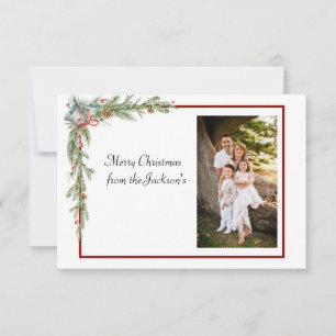 Personalized flat Christmas card