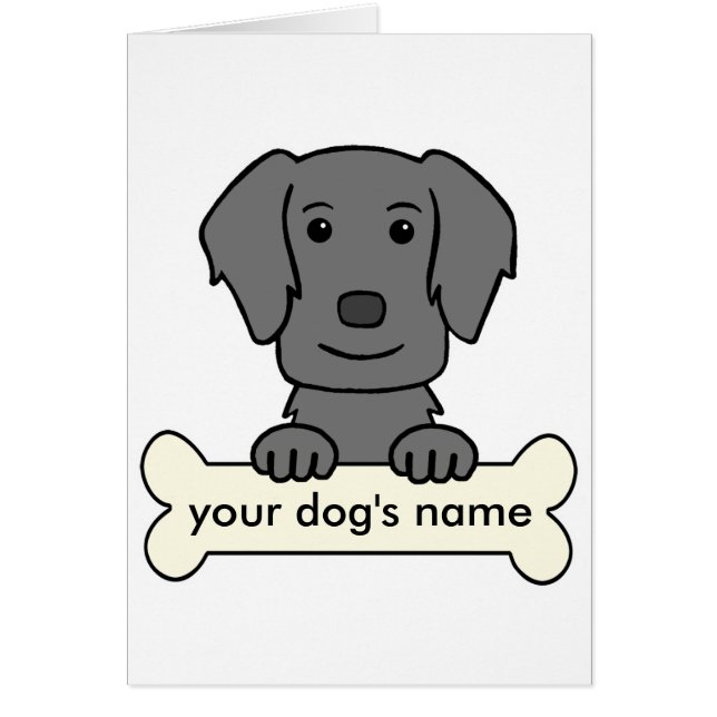 Personalized Flat-Coated Retriever (Front)