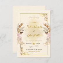 Personalized Flat Save The Date Card