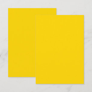 Personalized Flat Thank You Card- Gold colour Card