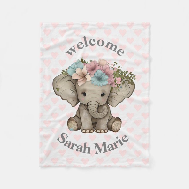 Personalized Fleece Blanket (Front)