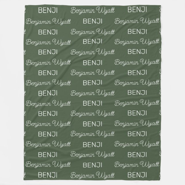 Personalized Fleece Blanket (Front)