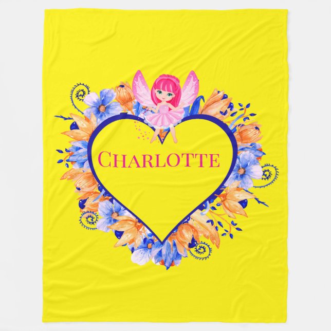 Personalized  Fleece Blanket (Front)