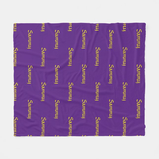 Personalized Fleece Blanket (Front (Horizontal))