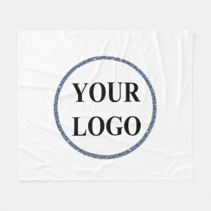 Personalized Fleece Blanket Throw Customized Logo