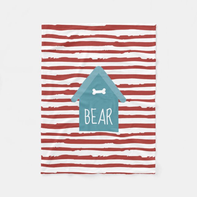 Personalized Fleece Pet Blanket (Front)