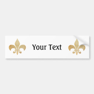 Personalized Fleur de Lis Bumper Sticker