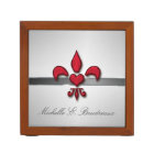Personalized Fleur de Lis Heart