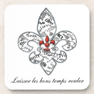 Personalized Fleur de Lis Heartfelt Expressions Coaster