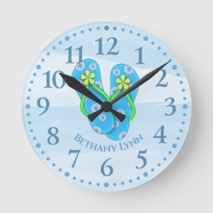 Personalized Flip flop Wall Clock