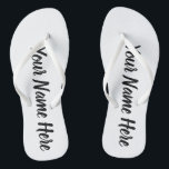 Personalized Flip Flops<br><div class="desc">Customize these flip flops with your own personalized text.</div>