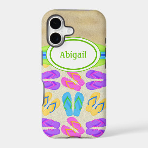 Personalized Flip Flops and Beach iPhone 5 Case