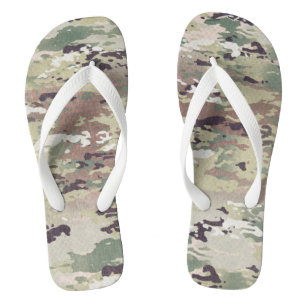 Personalized Flipflop Sandals Army OCP Camo Unifor