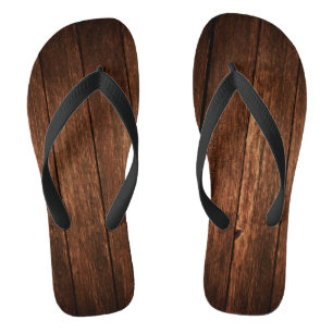 Personalized Flipflop Sandals Barn Wood Country