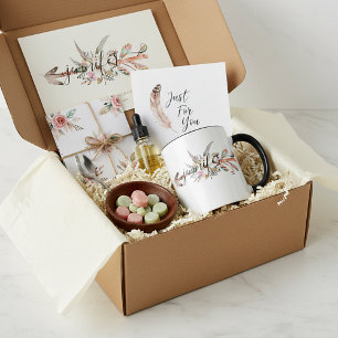 Personalized floral arrow  mug