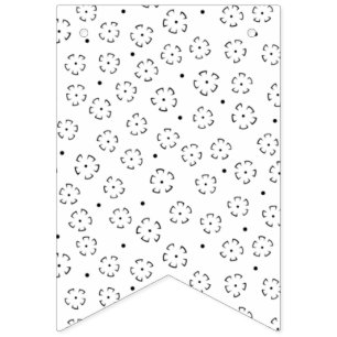 Personalized Floral Birthday Gift Folder Bunting Flags