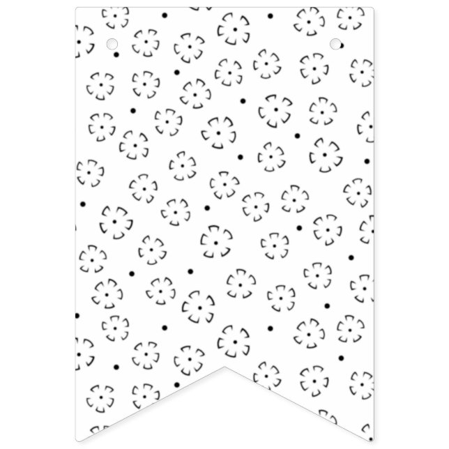 Personalized Floral Birthday Gift Folder Bunting Flags (First Flag)