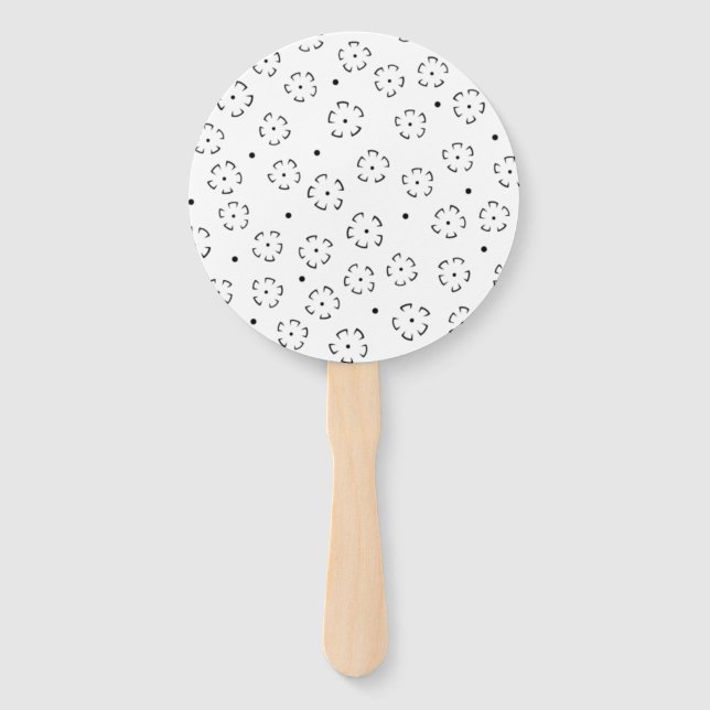 Personalized Floral Birthday Gift Folder Hand Fan (Front)