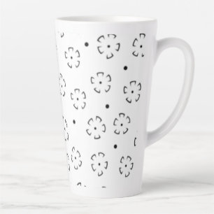 Personalized Floral Birthday Gift Folder Latte Mug