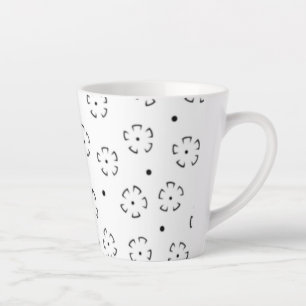 Personalized Floral Birthday Gift Folder Latte Mug